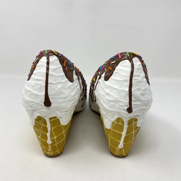 DIRTY LAUNDRY BAKED AND READY BIRTHDAY ICE CREAM HEEL SHOES  SIZE 11W | 3" HEEL - Picture 4 of 14